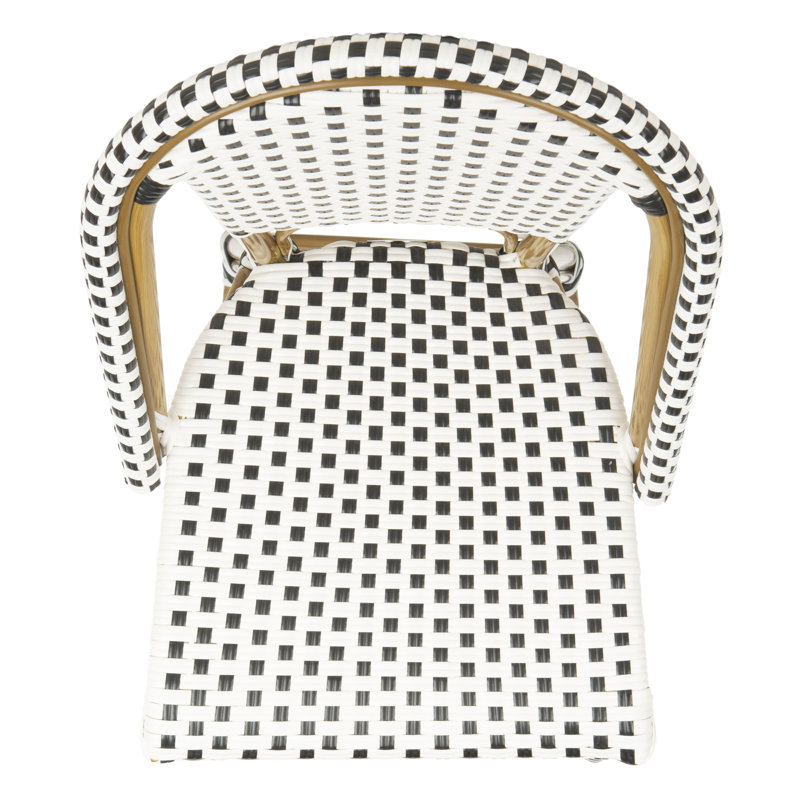 Tabouret de bar 30 po Andaz, Blanc / noir