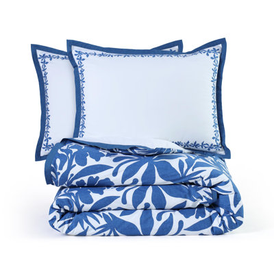 Southern Tide Blossom Isle Full/Queen Navy Comforter Set