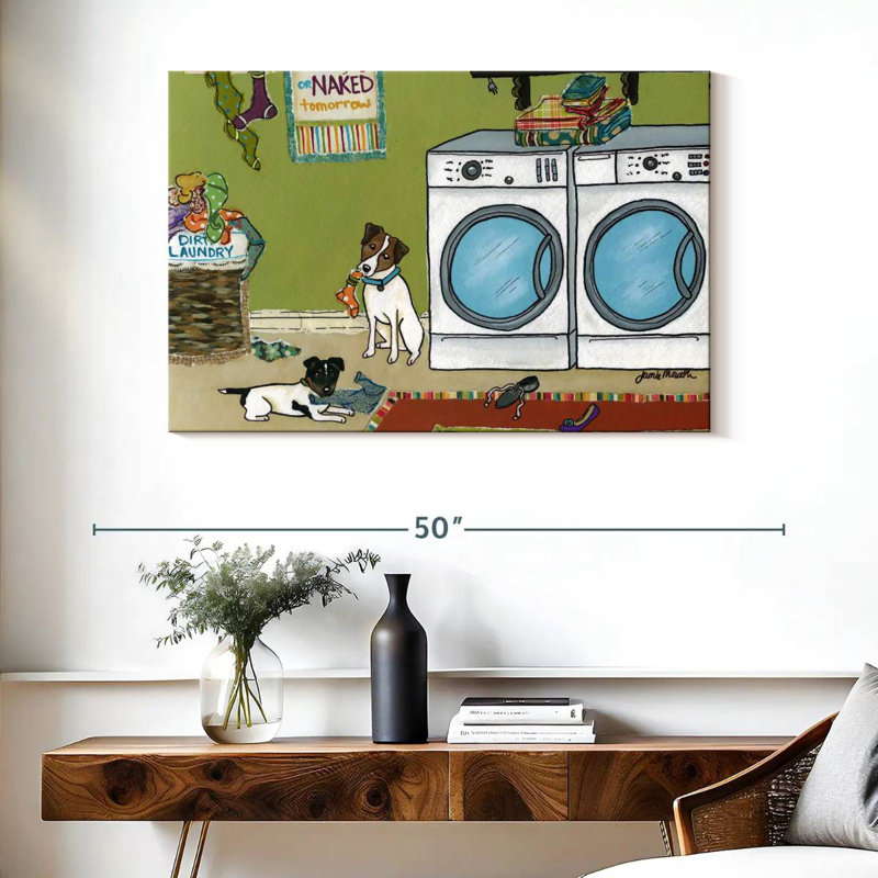 Brampt Jack Russell Trouble, 26" H x 39" W