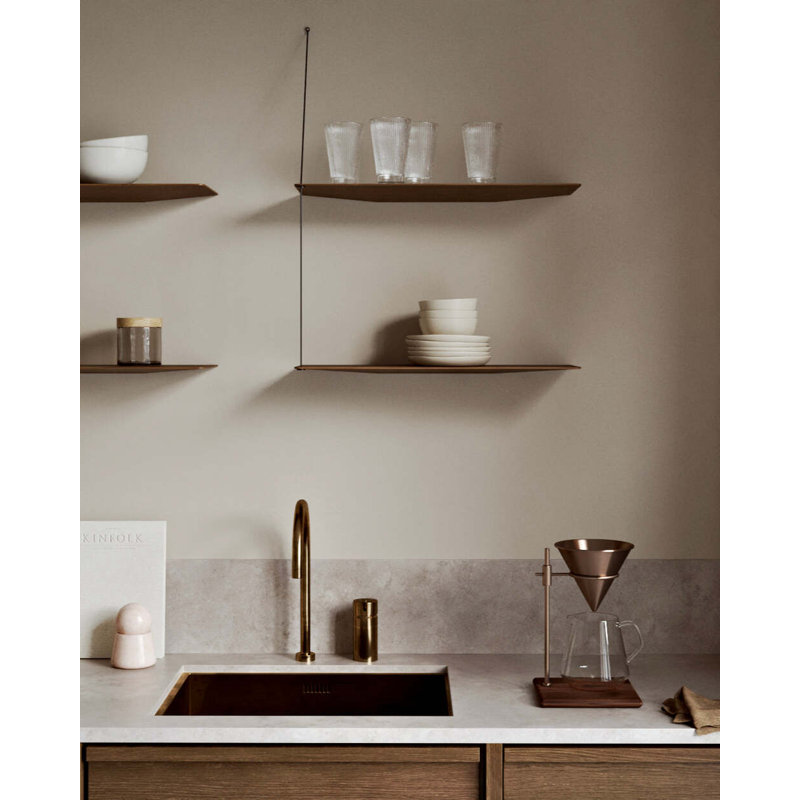Stedge Shelf (60 Cm), White Oak, 47.2" H x 23.6" W x 8.7" D