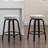 Kaidynn 26 '' Swivel Upholstered Counter Stool with Wood Frame-925806214