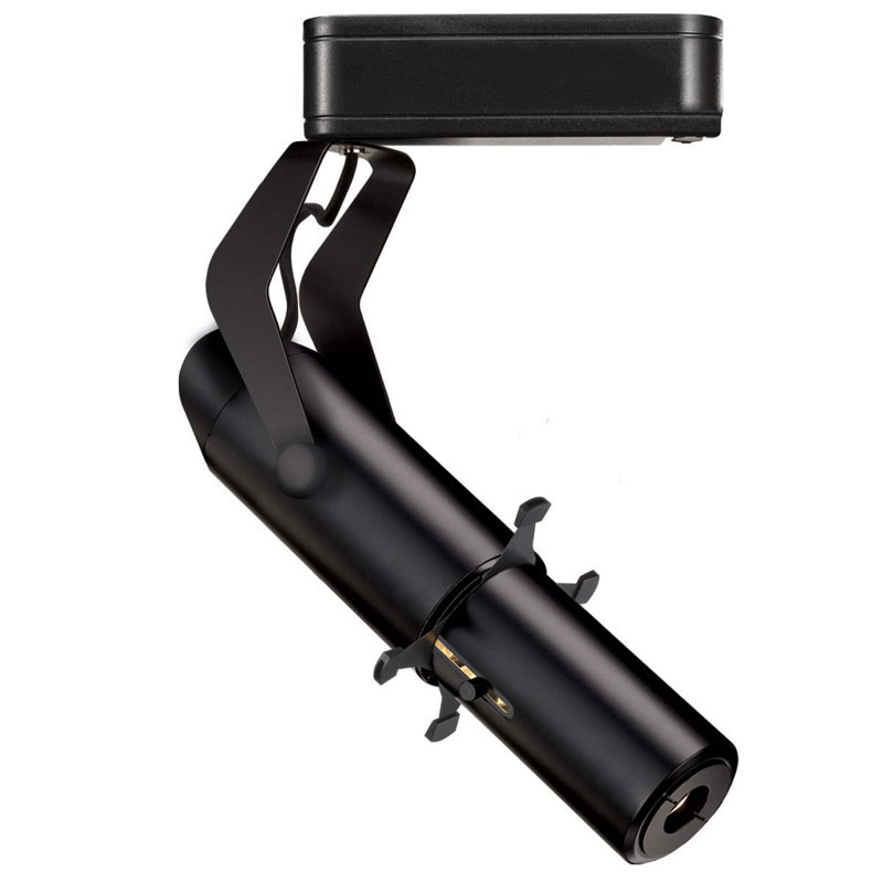 Tête de rail pour projecteur de charpente, Noir, Série Lightolier