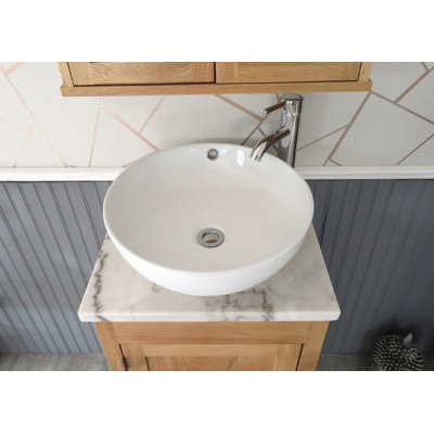 Slimline Compact 515mm Free-standing Cloakroom Vanity Unit