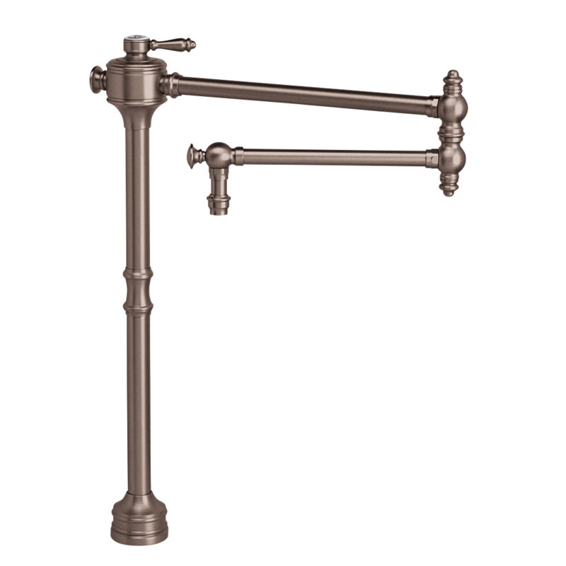 Traditional Counter Mounted Potfiller - Lever Handle, Antique Bronze