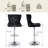 Swivel Upholstered Adjustable Counter Stool With Tufted Backs Set of 4-120959109-120959110
