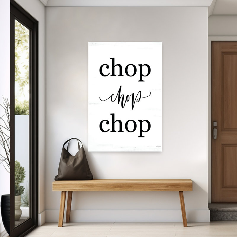 Art contemporain Chop Chop Chop, H 60 po x l 40 po