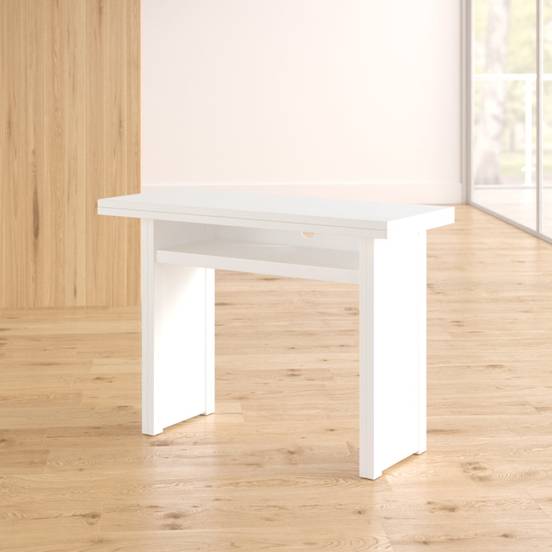 Washam 43 " Extendable Rectangular with Solid Wood Base Dining Table