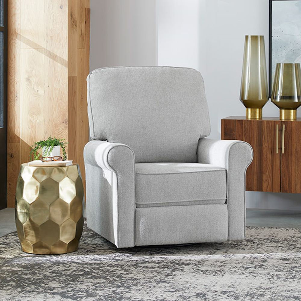 Vanderpool Swivel Recliner, Gray