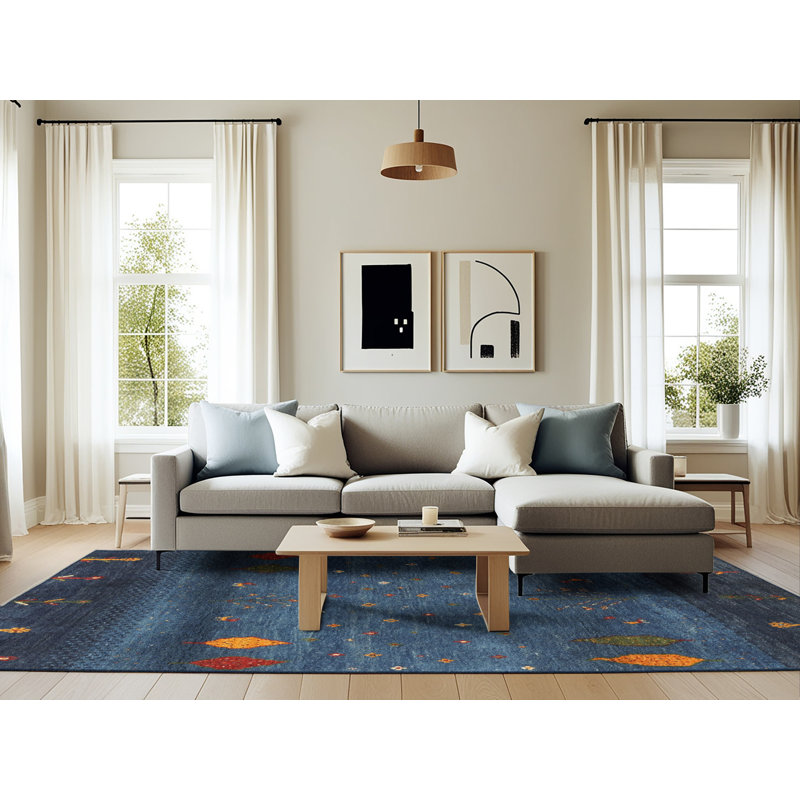 Fithian Abstract Indoor Rug, Rectangle 6' x 9'