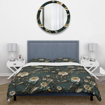Imperial Embellishments II Floral Duvet Cover