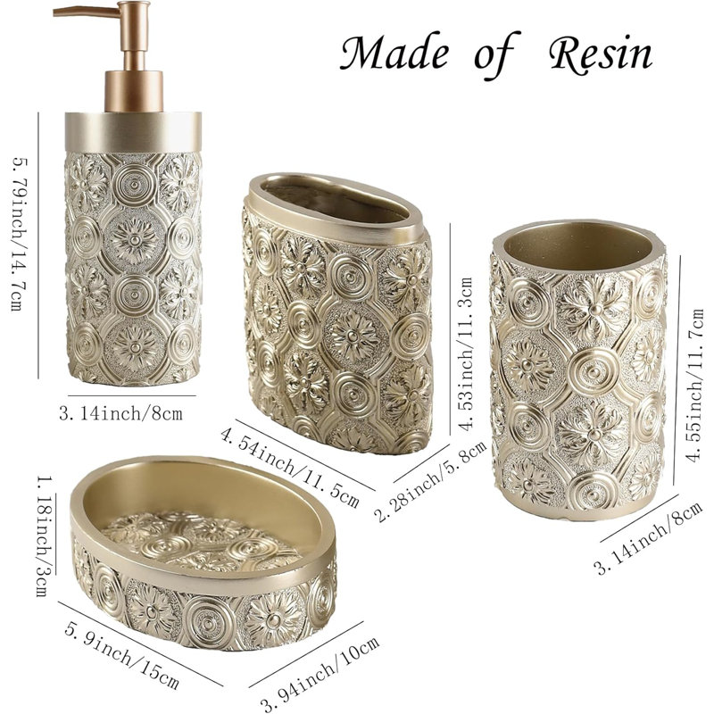 Bathroom accessory set