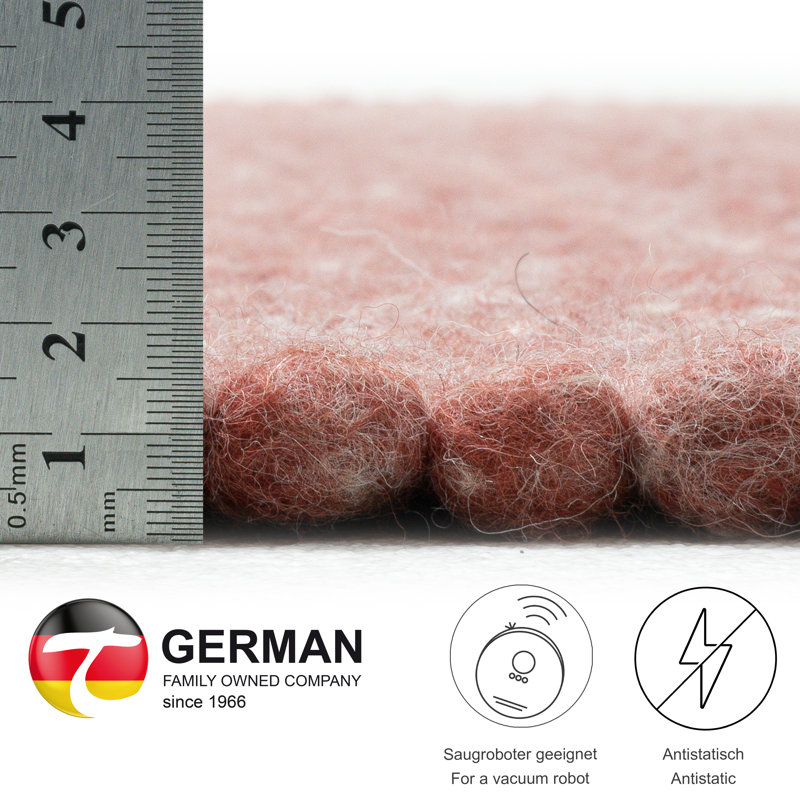 Hand Woven Wool Red Indoor Rug, Rectangle 170 x 240cm