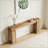 Rustic Farmhouse Wood Console Table with Narrow Design for Entryway and Living Room, Multi-Functional and Durable