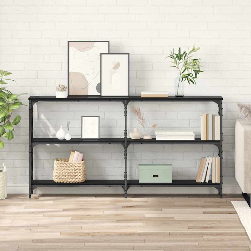 Console Table, Black Oak