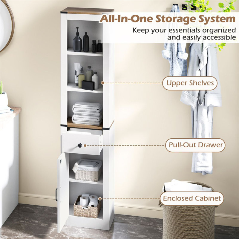 Freestanding Linen Cabinet