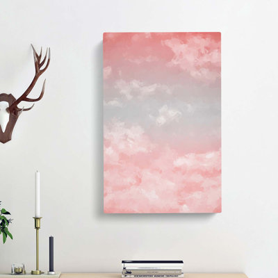 Through the Clouds in Abstract - Wrapped Canvas