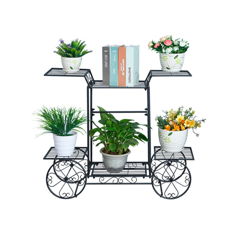 Support pour plante rectangulaire Espedita, Noir