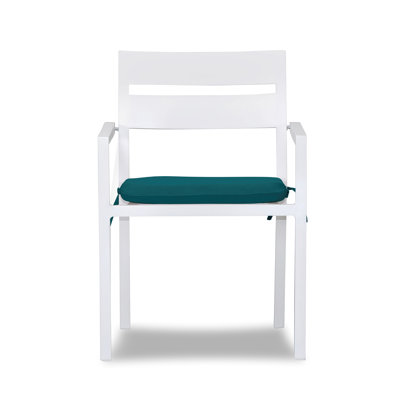 Vivant Aluminum Outdoor Dining Armchair with Cushion -  Joss & Main, 05E01C6DE77548DB96CDAFE8F3F21E58