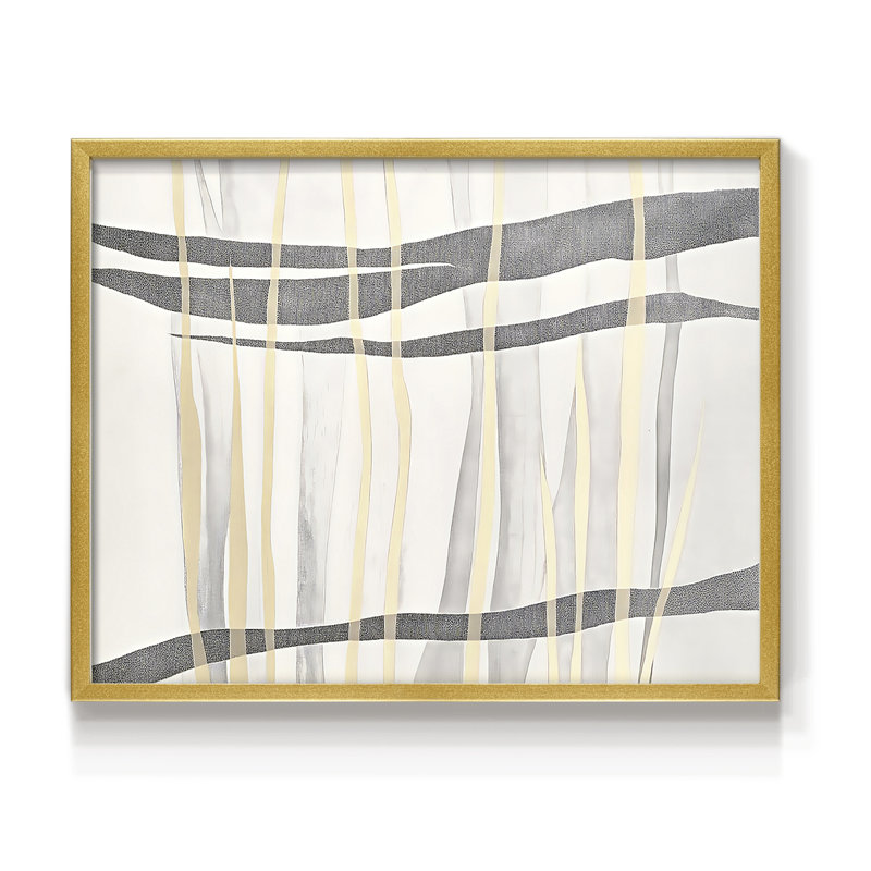 Abstrait, série Lxxxvi, reproduction encadrée, H 16 po x l 20 po