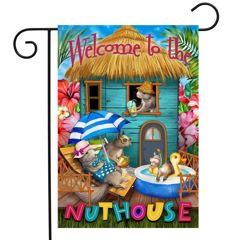 Drapeau de jardin Summer Nuthouse Humor