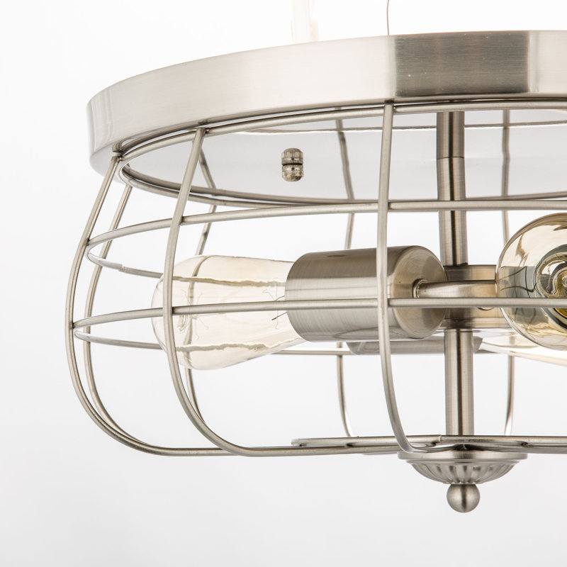 Keaisa Flush Mount, Brushed Nickel