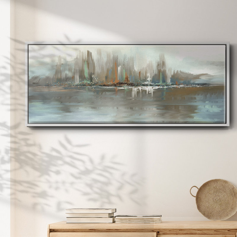 Big City Lights - Toile encadrée, H 20 po x l 50 po