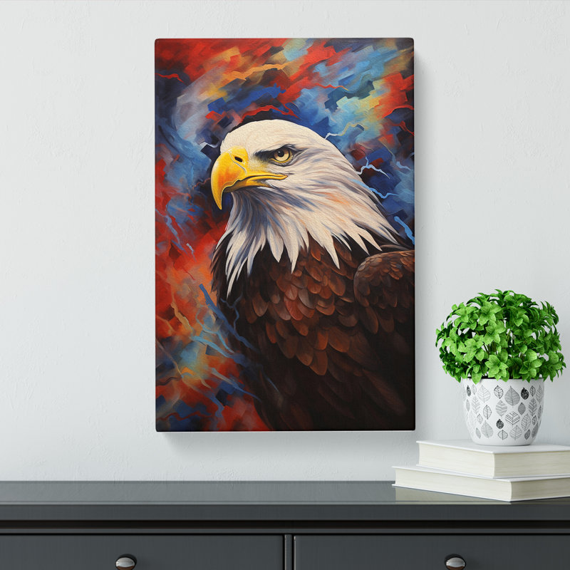 Eagle Modern - Wrapped Canvas Print, 50cm H x 35cm W x 3cm D