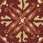 Tapis d'intérieur / extérieur à motif floral rouge / orange Carvalho-19260002