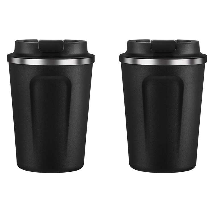 Asobu 13 oz. Cafe Compact Insulated Travel Mug, Black