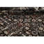 Tapis oriental en laine brun foncé