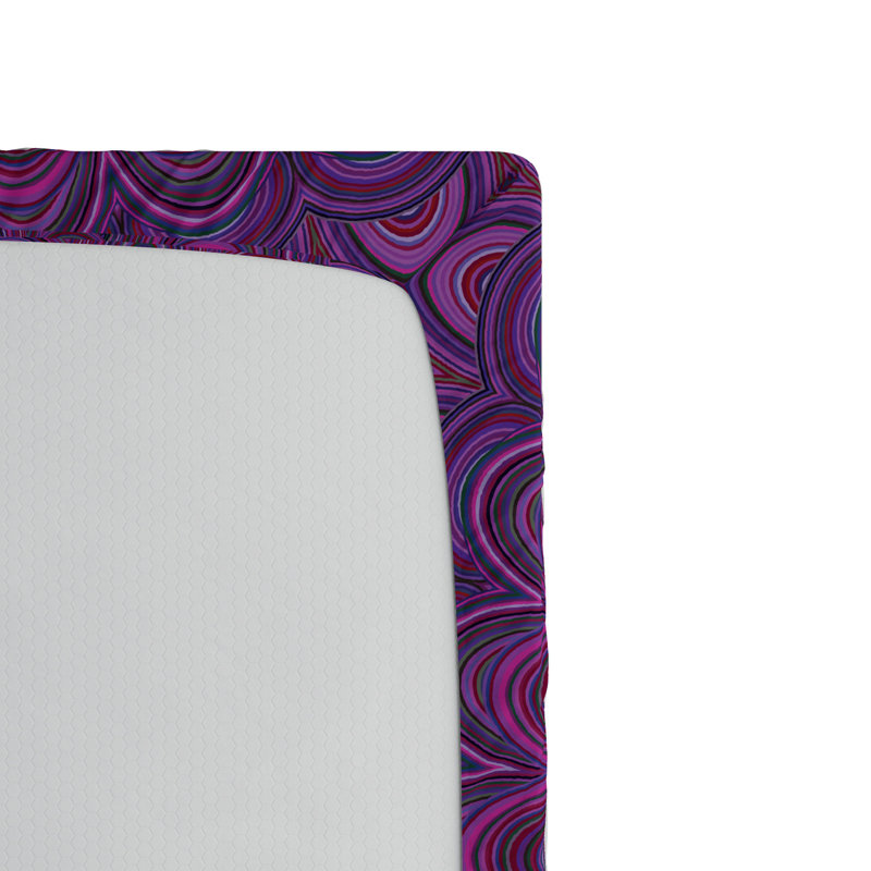 Microfiber Damask Fitted Sheet, Full Fitted Sheet