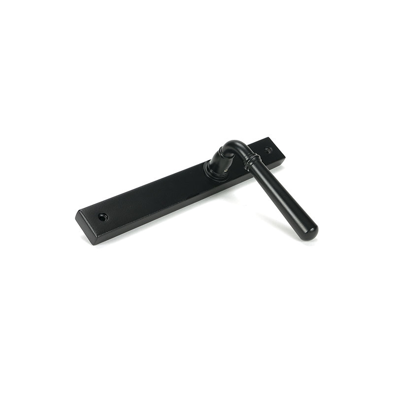 Newbury Multipoint Lock Door Handle, Matt Black