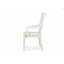 Ensemble de 2 chaises avec accoudoirs en simili cuir blanc Victoria