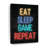 " Neon Eat Sleep Game Repeat " by Logic Nerds-1394371142