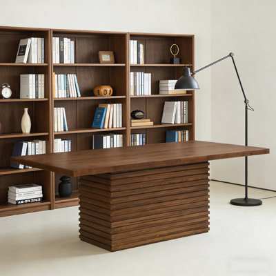 47" Dining Table, Wood Circle Kitchen Table For 4