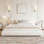 Lit moelleux en velours-129888713-129888715