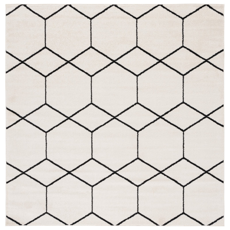 Kasturi Geometric Power Loomed Area Rug , Square 6'7"