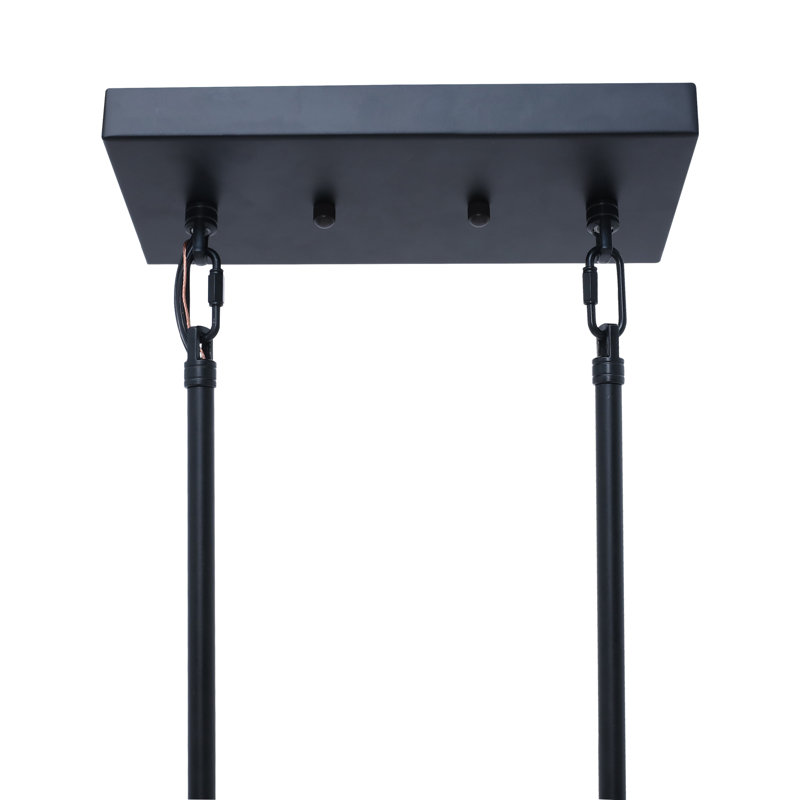 Luminaire suspendu linéaire surélevé pour îlot de cuisine 7 lumières l 53,1 po Breely