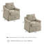 Fauteuil d'appoint pivotant en polyester-519200158