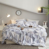 Ensemble de housse de couette 100% coton percale 