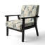 Fauteuil d'appoint rembourré en velours Exotic