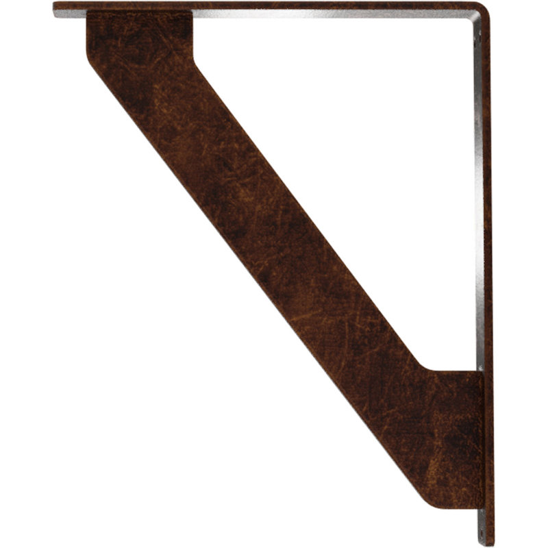 Support traditionnel en fer forgé, Cuivre antique, H 10 po x l 1,5 po x P 7,5 po