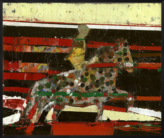 «Sp Spot Rider», peinture sur toile encadrée