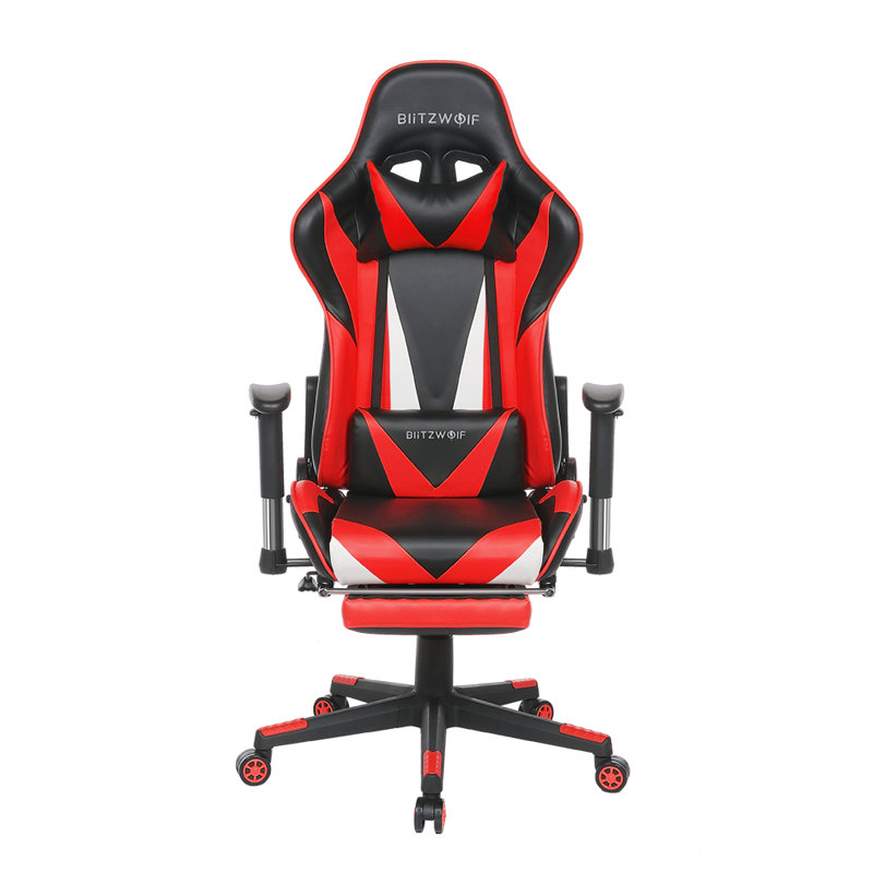 Fauteuil de jeu ergonomique à dossier haut et à haut dossier, Rouge