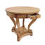 Table basse à pieds courbés de style campagnard avec table de bout et table d'appoint