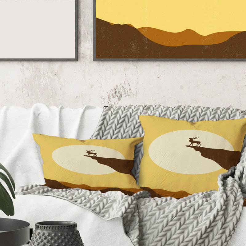 Housse et insert de coussin rectangulaire minimaliste