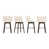 Ivory Faux Leather Seat/Dark Brown Frame selected