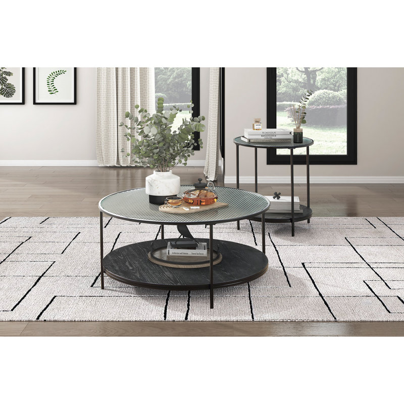 Ensemble de table d'appoint moderne 2 pièces