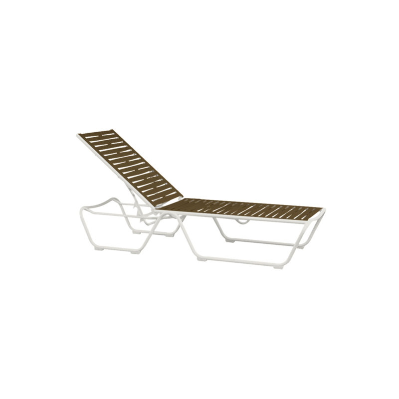 Millennia EZ Span™ Outdoor Metal Chaise Lounge, Aged Bronze, Obsidian