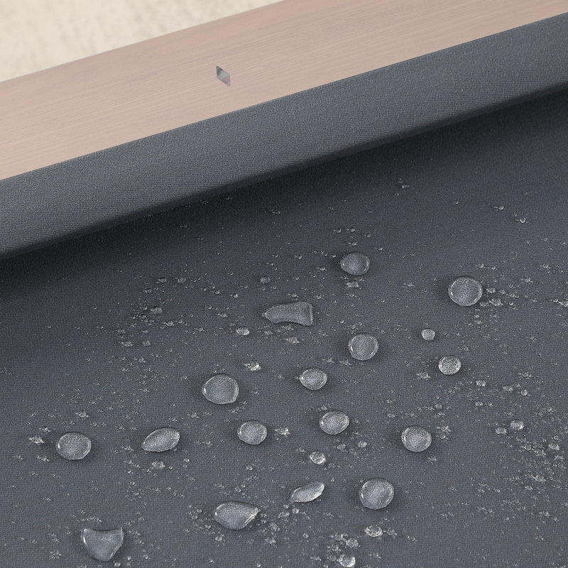 Table de billard sans ardoise ModArt, Bois flottant, Gris anthracite résistant à l'eau, 8 pi